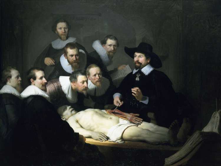 Rembrandt van Rijn, De Anatomische les van dr. Nicolaes Tulp, 1632