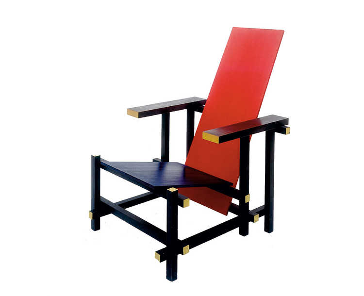 Gerrit Rietveld - Rood-blauwe stoel