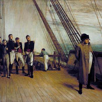 Napoleon Bonaparte aan boord van de HMS Bellerophon