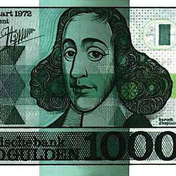 Bankbiljet met Baruch de Spinoza