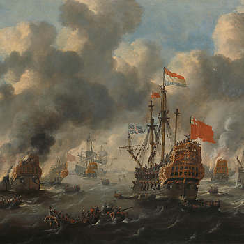 Het verbranden van de Engelse vloot voor Chatham