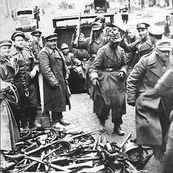 Duitse soldaten geven zich over