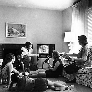 Televisiekijken in de jaren vijftig