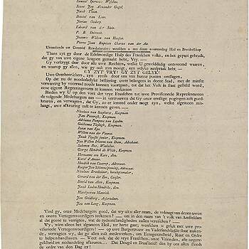 Proclamatie van het Comité Revolutionair te Amsterdam, 19 januari 1795